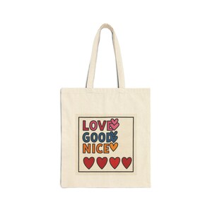 Kawaii Cotton Canvas Tote Bag, Cute Japanese Design Tote, Eco-Friendly Shopping Bag, Reusable Grocery Bag, Gift for Her, Women&#39;s Fashion
