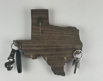 Homemade Texas Key Holder- Rustic Wall Decor- Western Style Gift.