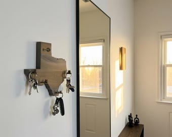 Homemade Texas Key Holder- Rustic Wall Decor- Western Style Gift