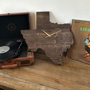 Texas wooden wall clock, wall decor, Texan, handmade