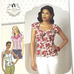 Gertie Sweetheart Blouse Sewing Pattern: Vintage Pin-Up Style (Sizes 12-20 UNCUT)