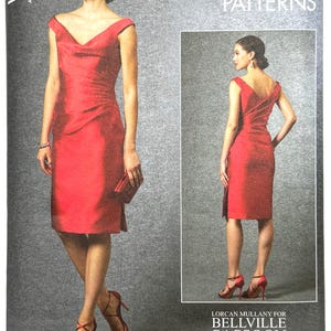Puede incluir: Patrón de costura Vogue Patterns V1655. El patrón presenta un vestido rojo con escote drapeado y dobladillo a la rodilla. El patrón incluye tallas A5 (6-8-10-12-14). Diseñado e impreso en EE. UU.