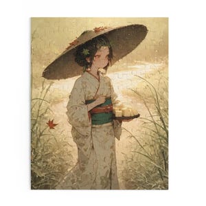 Momiji-Dofu Yokai Riverside 　 Japanese Tofu Kozo Inspired Puzzle