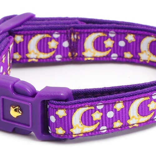 Glow in the Dark Cat Collar Glow Stars on Black Breakaway Etsy