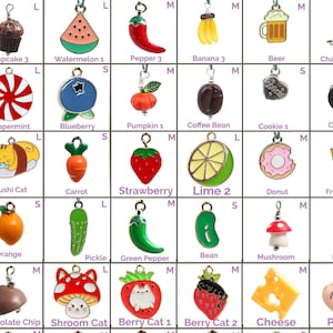 Collar Charms - Food Charms - Snacks - Extra Charms for Cat Collars - Bling - Jewelry
