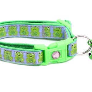 Collar de gato rana - Rana 1 en morado - Breakaway - Seguridad - B25D258
