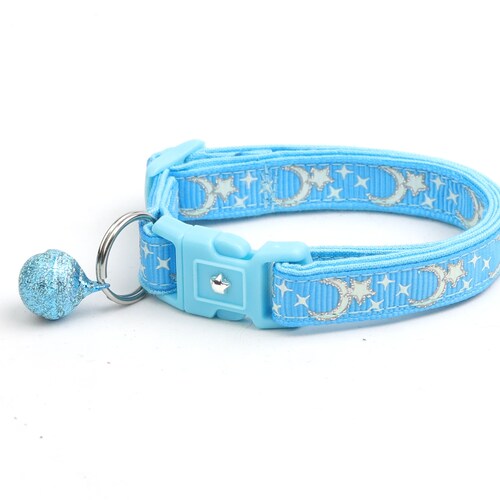 Glow in the Dark Cat Collar Glow Stars on Black Breakaway Etsy