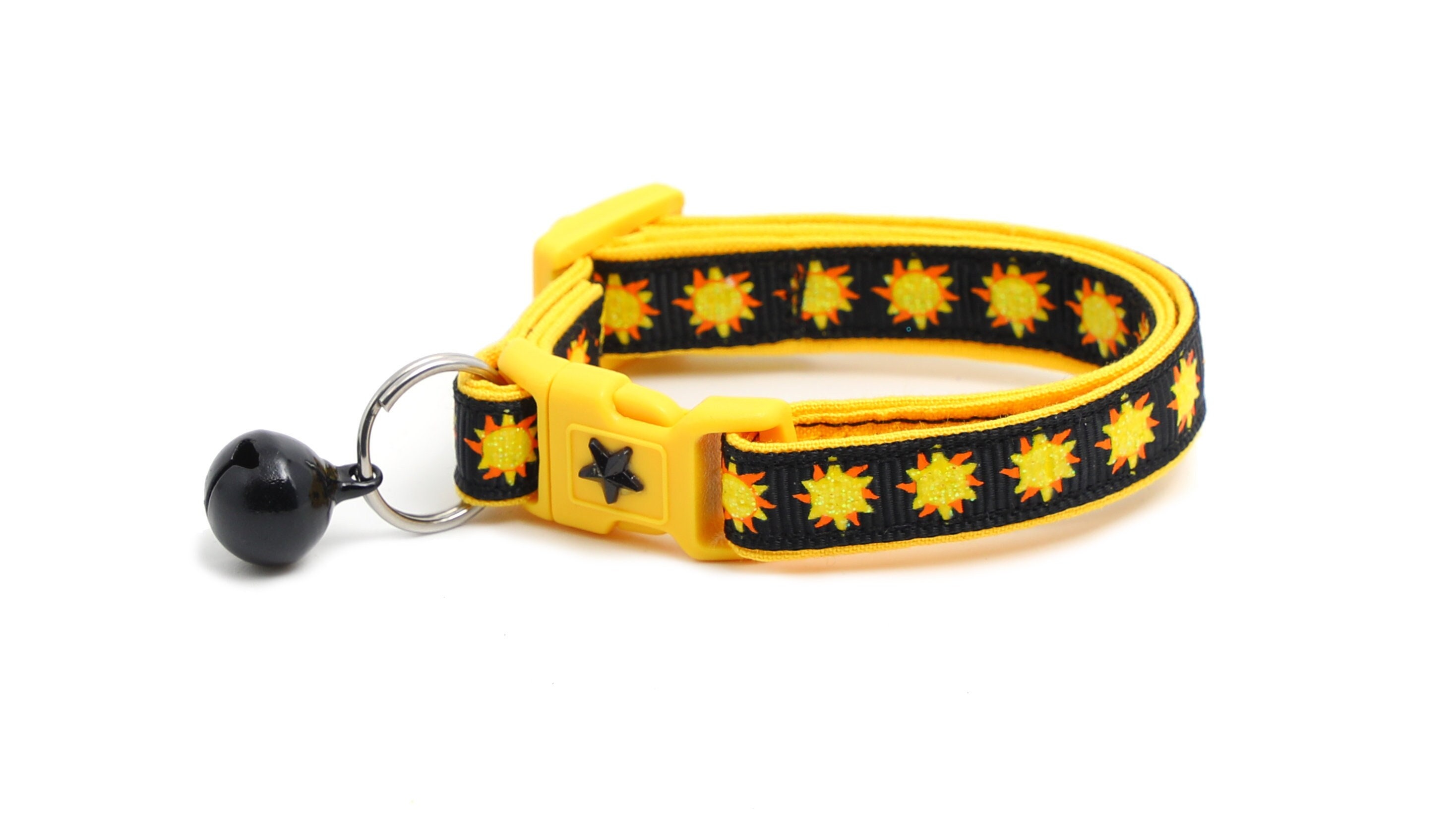 Katzenhalsband Mit Glöckchen – 2 Stück, Verstellbar, Mit Blume & Breakaway-Sicherheit