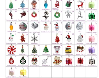 Collar Charms - Christmas Charms - Holiday - Extra Charms for Cat Collars - Bling - Jewelry