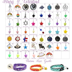 Collar Charms - Stars, Celestial, & Weather Charms  - Extra Charms for Cat Collars - Bling - Jewelry