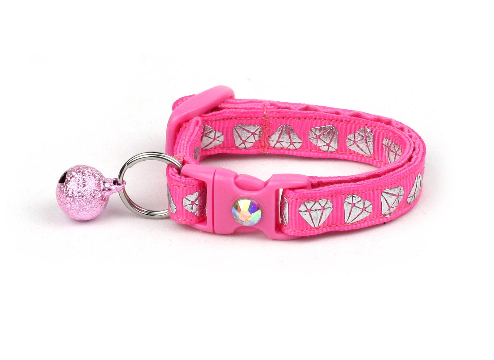pink diamond cat collar