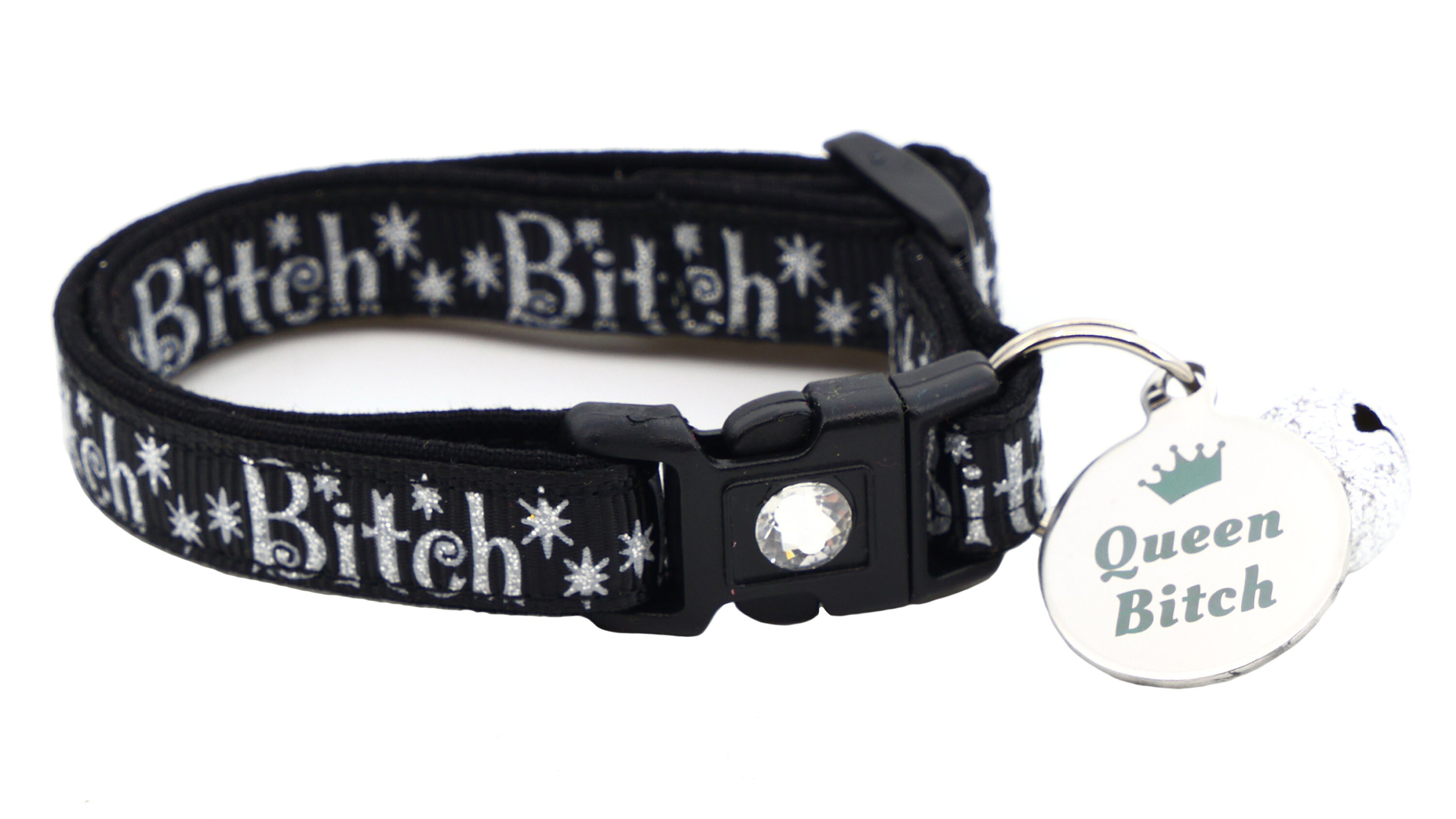 Collier Fétiche Dirty Bitch En Velours Noir - Bijou Provocant Pour Looks Audacieux
