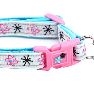 Scientist Cat Collar - Atoms - Nerdy- Breakaway Safety - B156D197