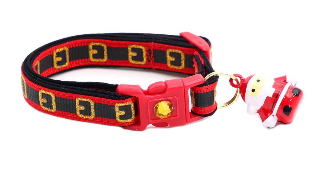 Christmas Cat Collar Here Comes Santa Claus Breakaway - Etsy