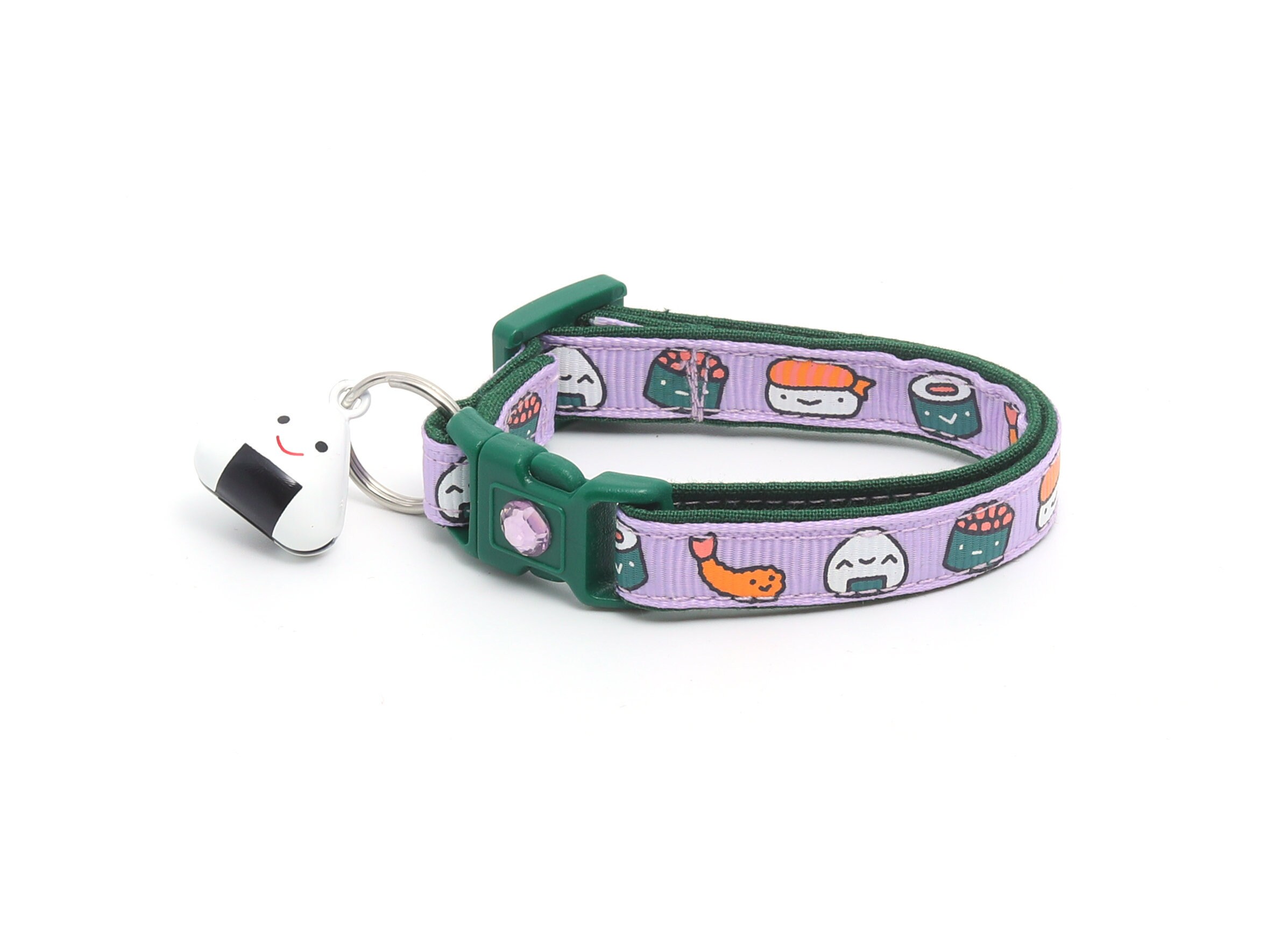 Pet Supplies : Sushi Cat Collar With Onigiri Bell