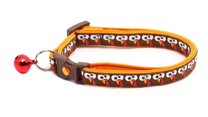 Thanksgiving Cat Collar Googly Eye Turkeys Breakaway Safety B105D270 image 8