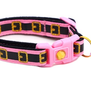 Christmas Cat Collar Pink Santa Belt Breakaway Safety B109D243 Jingle Bell