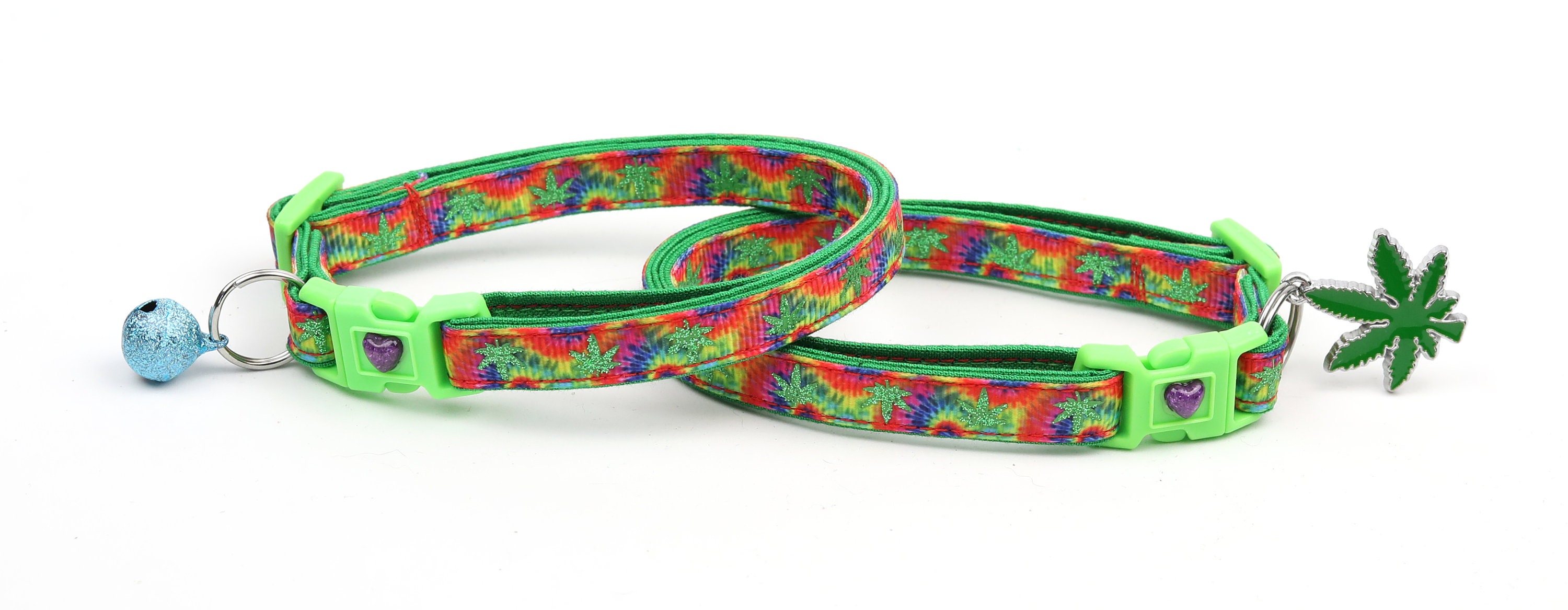 tie dye cat collar