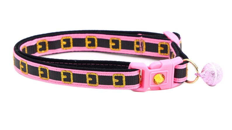 Christmas Cat Collar Pink Santa Belt Breakaway Safety B109D243 image 5