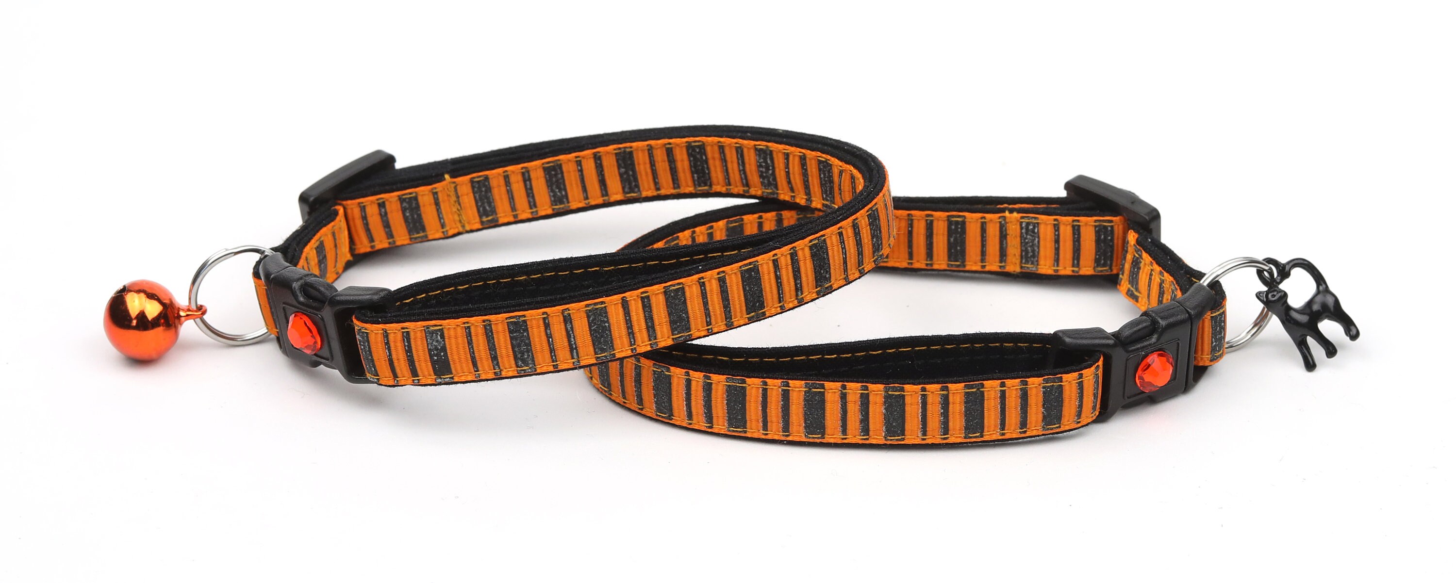 Striped Cat Collar Spooky Stripes on Orange Kitten or Etsy
