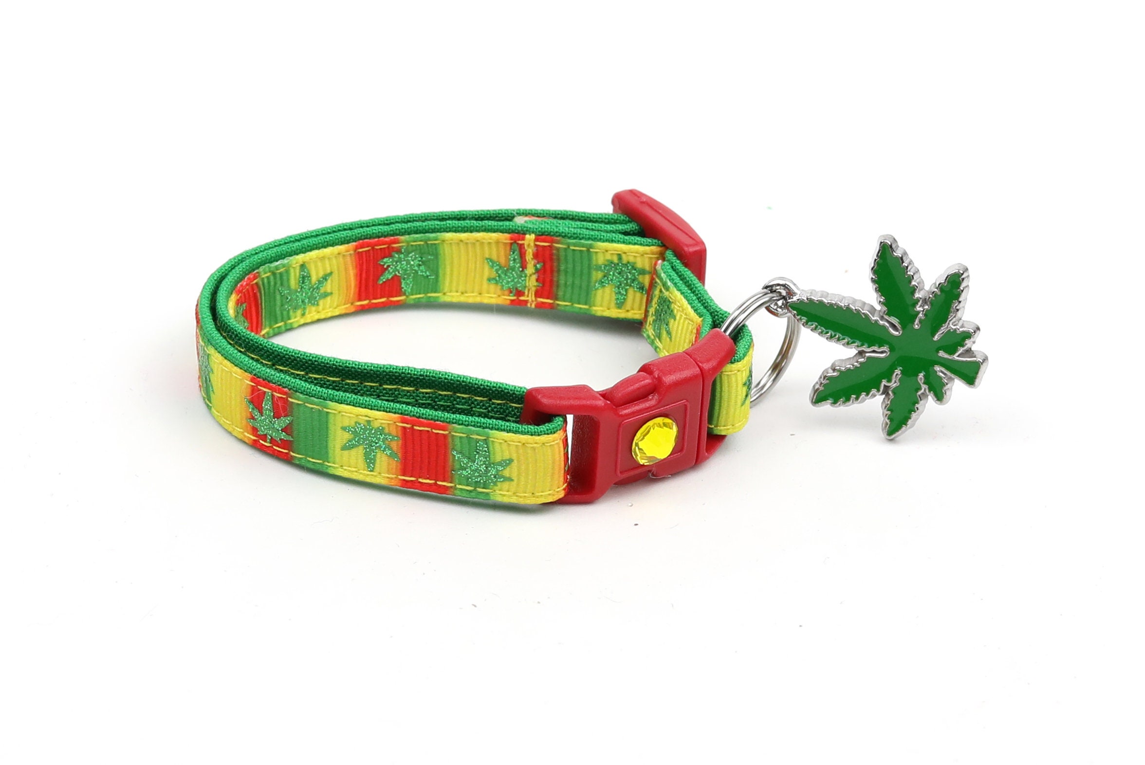 rasta cat collar