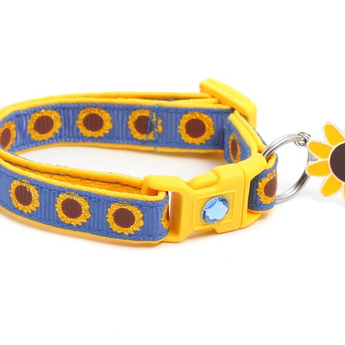 Sunflower Breakaway Cat Collar Etsy