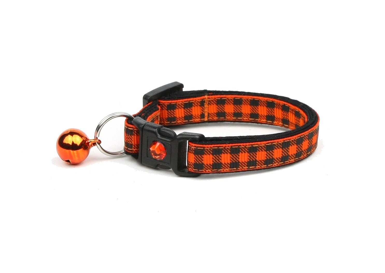 buffalo plaid cat collar