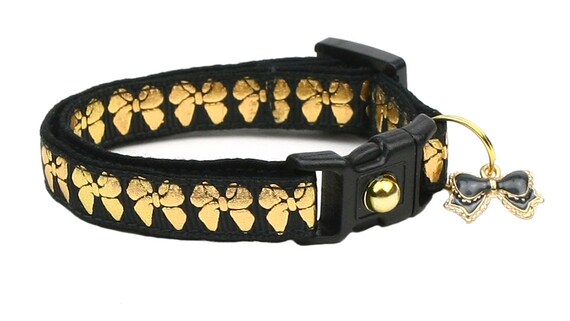 Black and gold cat collar cheap
