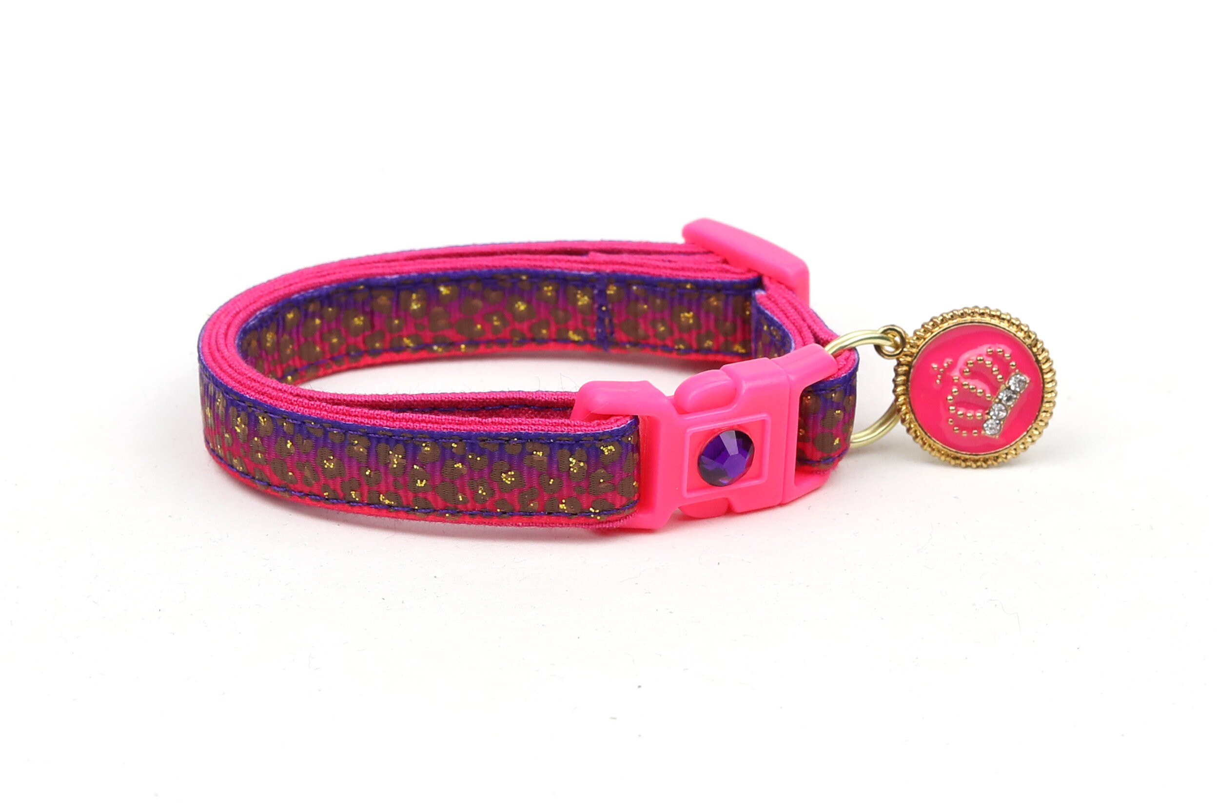 leopard print cat collar