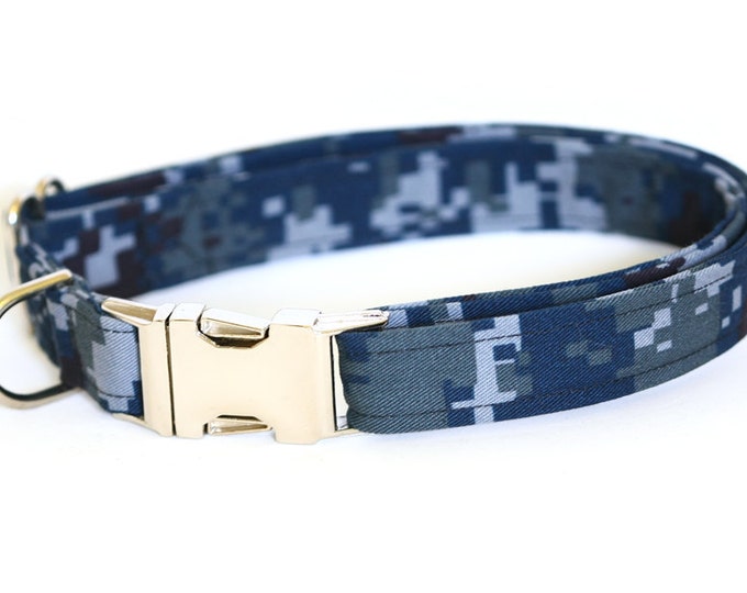 U.S. Navy NWU Large Dog Collar Metal Clip Etsy