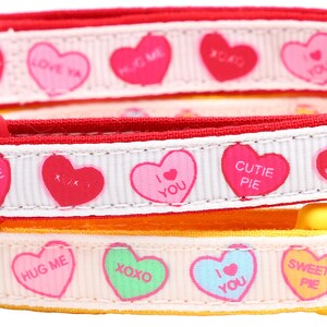 Valentines Day Cat Collar Red Conversation Hearts Breakaway Safety B84D226 image 9