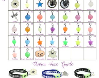 Collar Charms - Glow in the Dark Charms  - Extra Charms for Cat Collars - Bling - Jewelry
