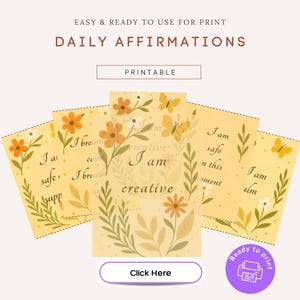 Geworteld in lichte affirmatiekaarten – Afdrukbare zelfzorgkaarten | Minimale volksbotanische quotekaarten voor mindfulness, genezing en groei