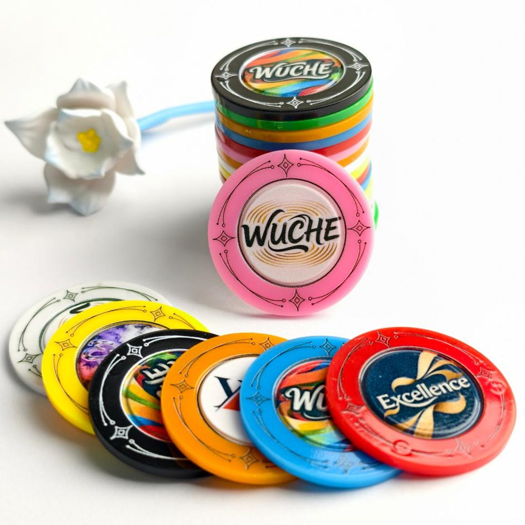 Custom Poker Chips 37mm Thickened Tokens– Personalized Plastic Tokens ...