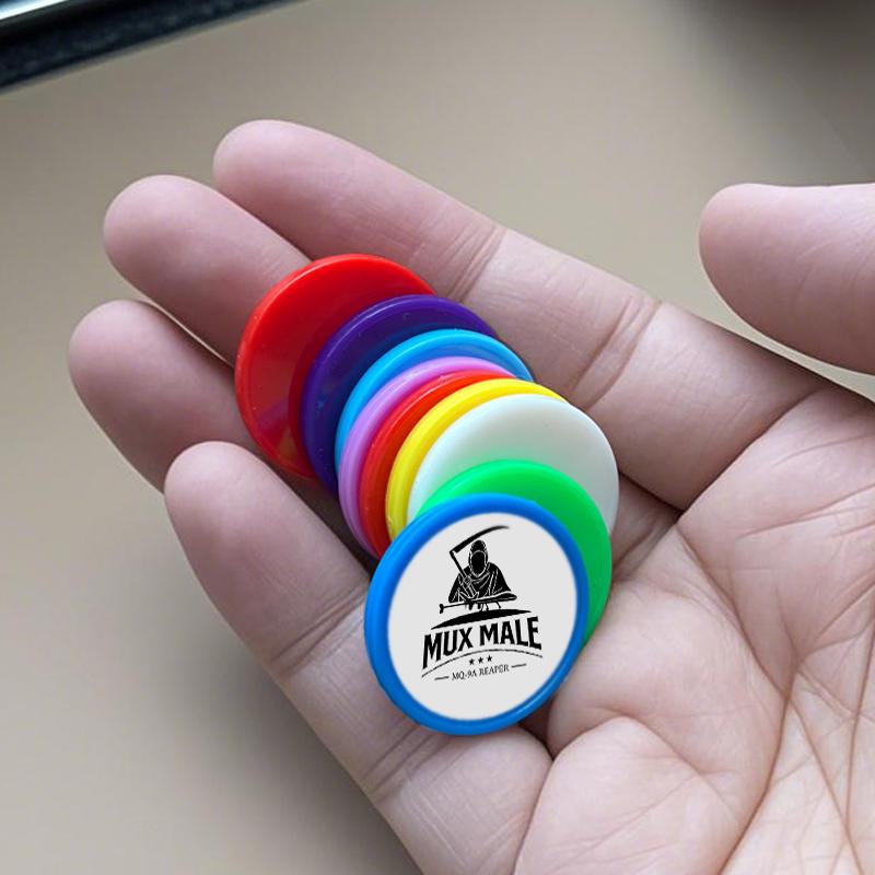 Custom Full Color Plastic Tokens: 25mm Bingo Chips, Personalized Design ...
