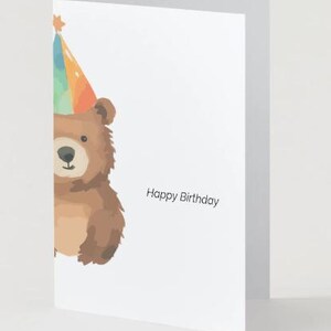 Biglietto di auguri di compleanno Happy Birthday orsetto