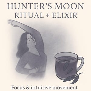 Kaarten met volle maan-ritueel en elixer: kies een set van een maand of een heel jaar | Seizoensgebonden zelfverzorging | Aesthetic Witchy Printables van @TheGlitterLane