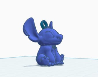 Stitch Key Chain- 3D Printing STL File Download