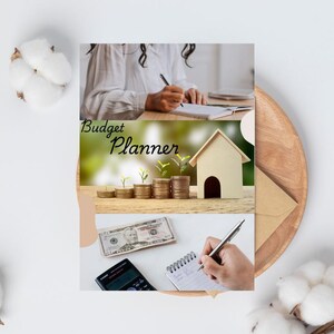 Budget Planner Set: Monthly Expense Tracker, Savings Goals (PDF Download)