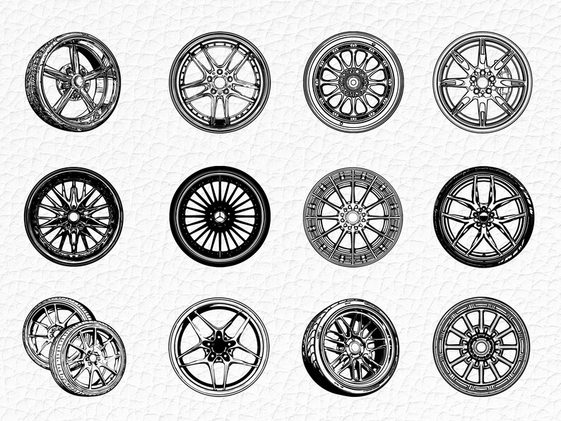 Ford Racing Rim Svg Wheels SVG PNG Bundle, Tire Rim Auto Clipart, Cricut Cut Files - Etsy
