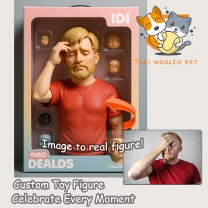 Benutzerdefinierte 3D Cartoon Portrait vom Foto, personalisierte Actionfigur, Muttertagsgeschenk, Abschlussgeschenk, benutzerdefinierte Spielzeugfigurine, Vatertagsgeschenk