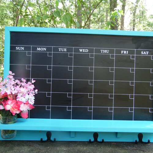Large Chalkboard Calendar/ Message Board/office Decor/kitchen Etsy