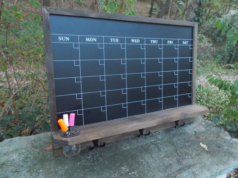 Large Chalkboard Calendar/ Message Board/office Decor/kitchen Etsy