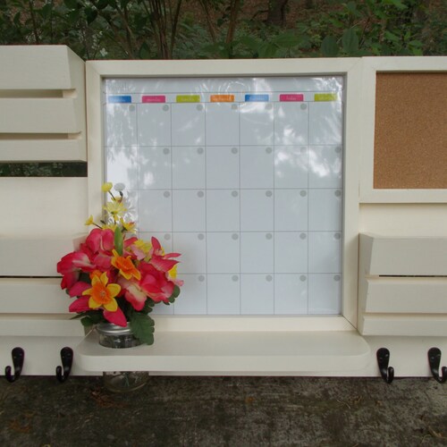 Mail Organizer Message Center Whiteboard Dry Erase Board Etsy