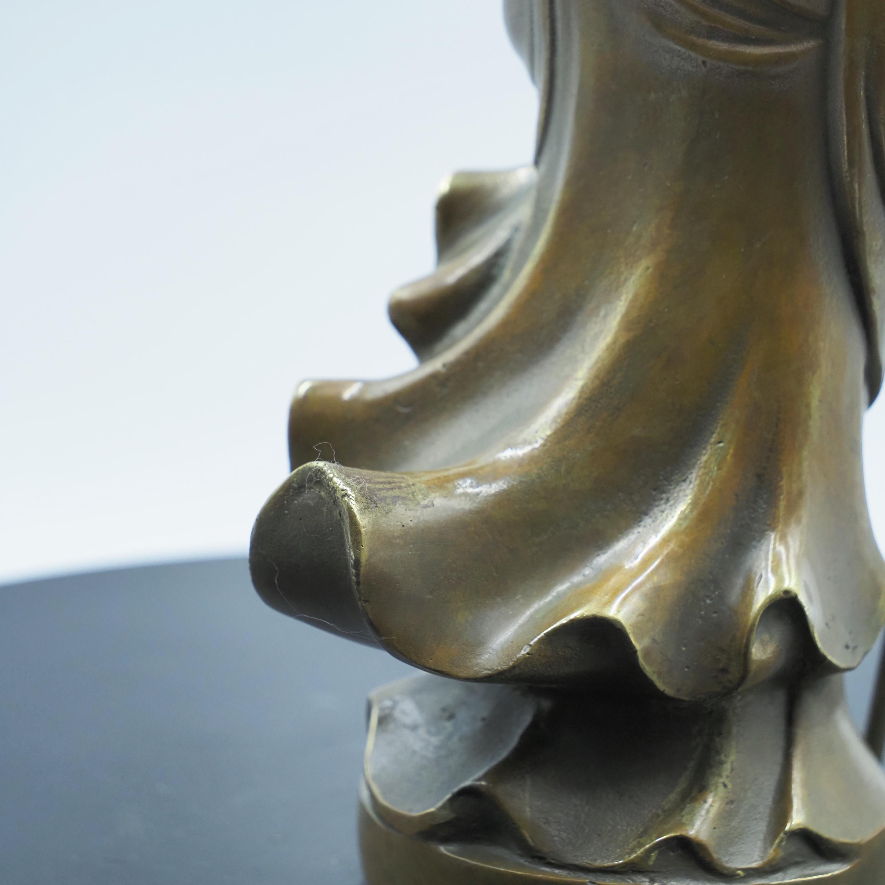 Pure Copper Ksitigarbha Bodhisattva Statue: Jiuhuashan Dizang Wang