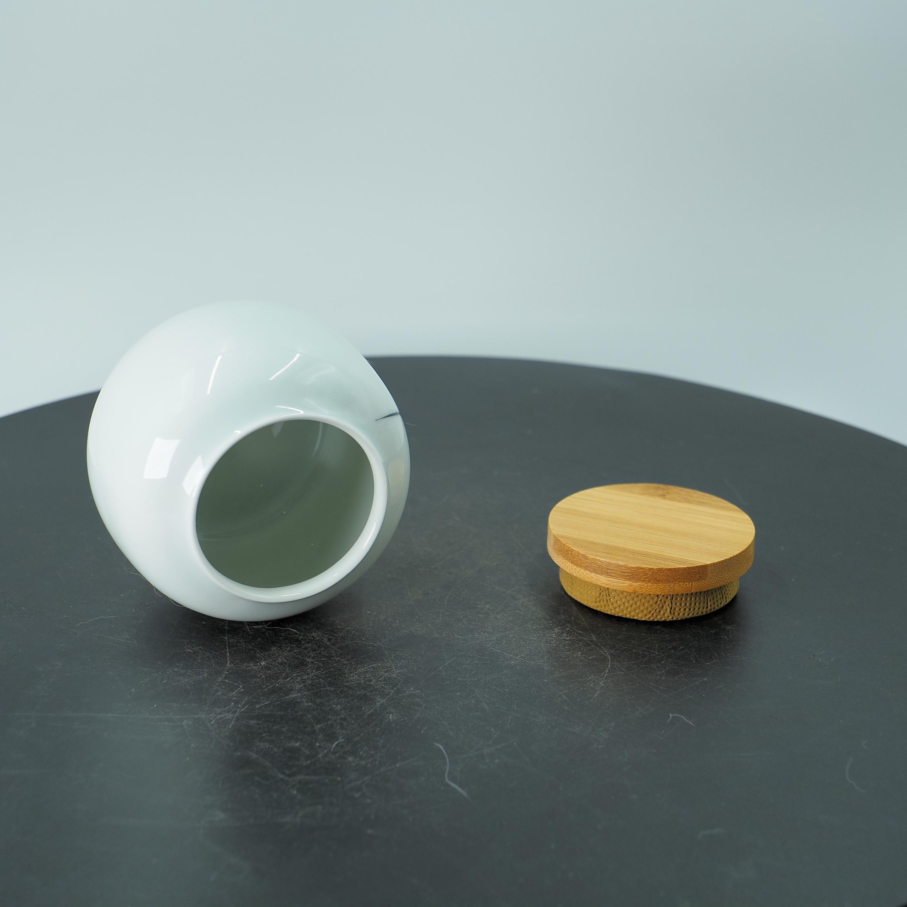 手描きの陶器製食材瓶 - 竹の葉模様の中国風小型容器 - Etsy 日本