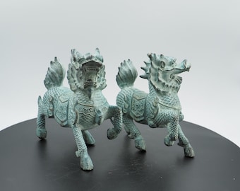 XXXLブロンズ製日本龍彫刻：大理石台座の東洋風置物 - Etsy 日本