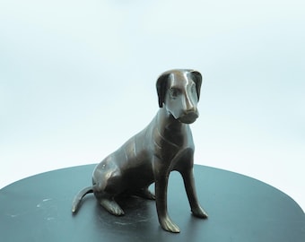 ブロンズ製グレイハウンドの置物：高級犬彫刻、アート装飾 - Etsy 日本