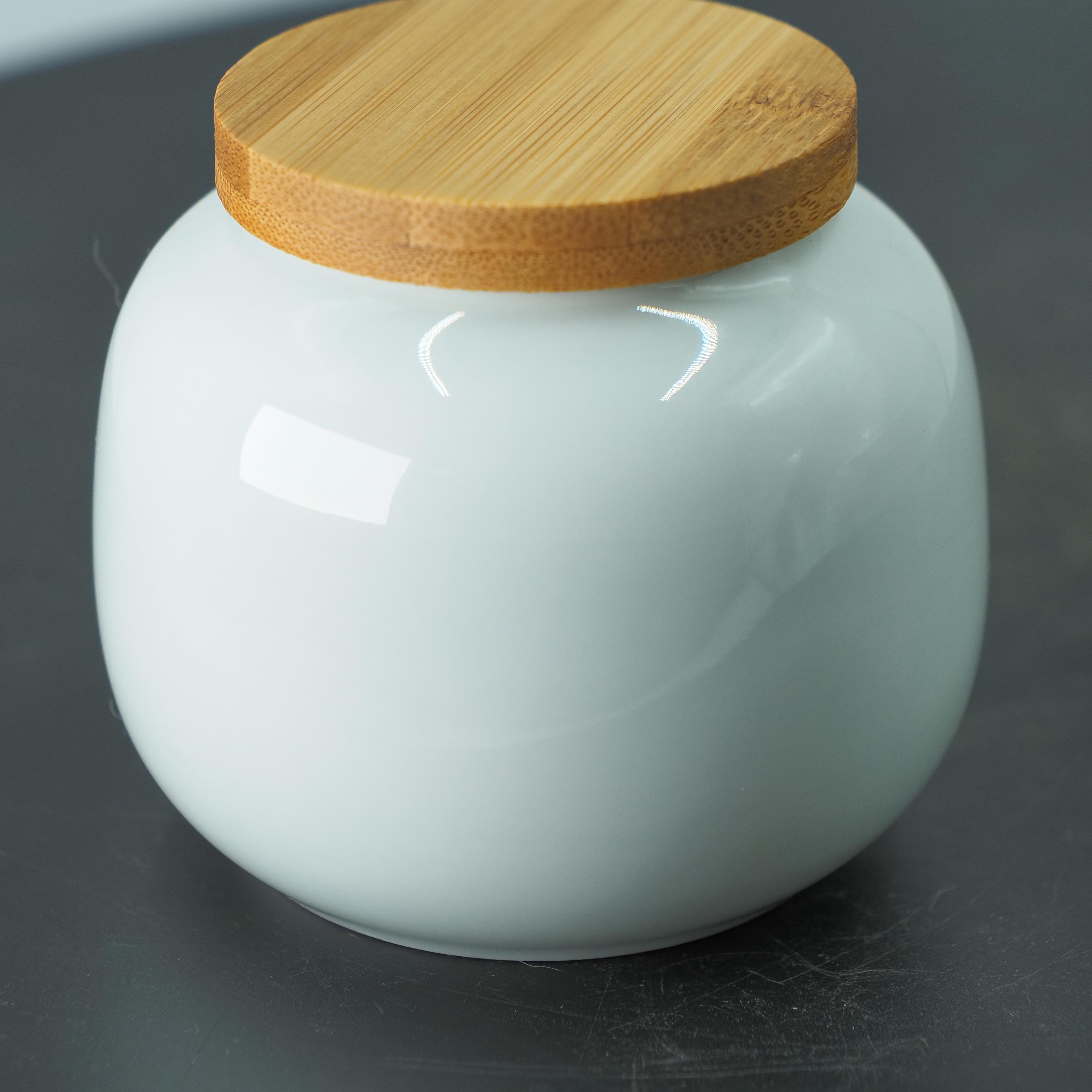 手描きの陶器製食材瓶 - 竹の葉模様の中国風小型容器 - Etsy 日本