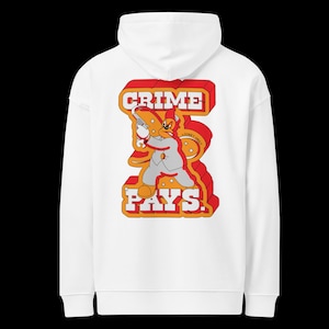 Crime Pays - back art version (WHITE)